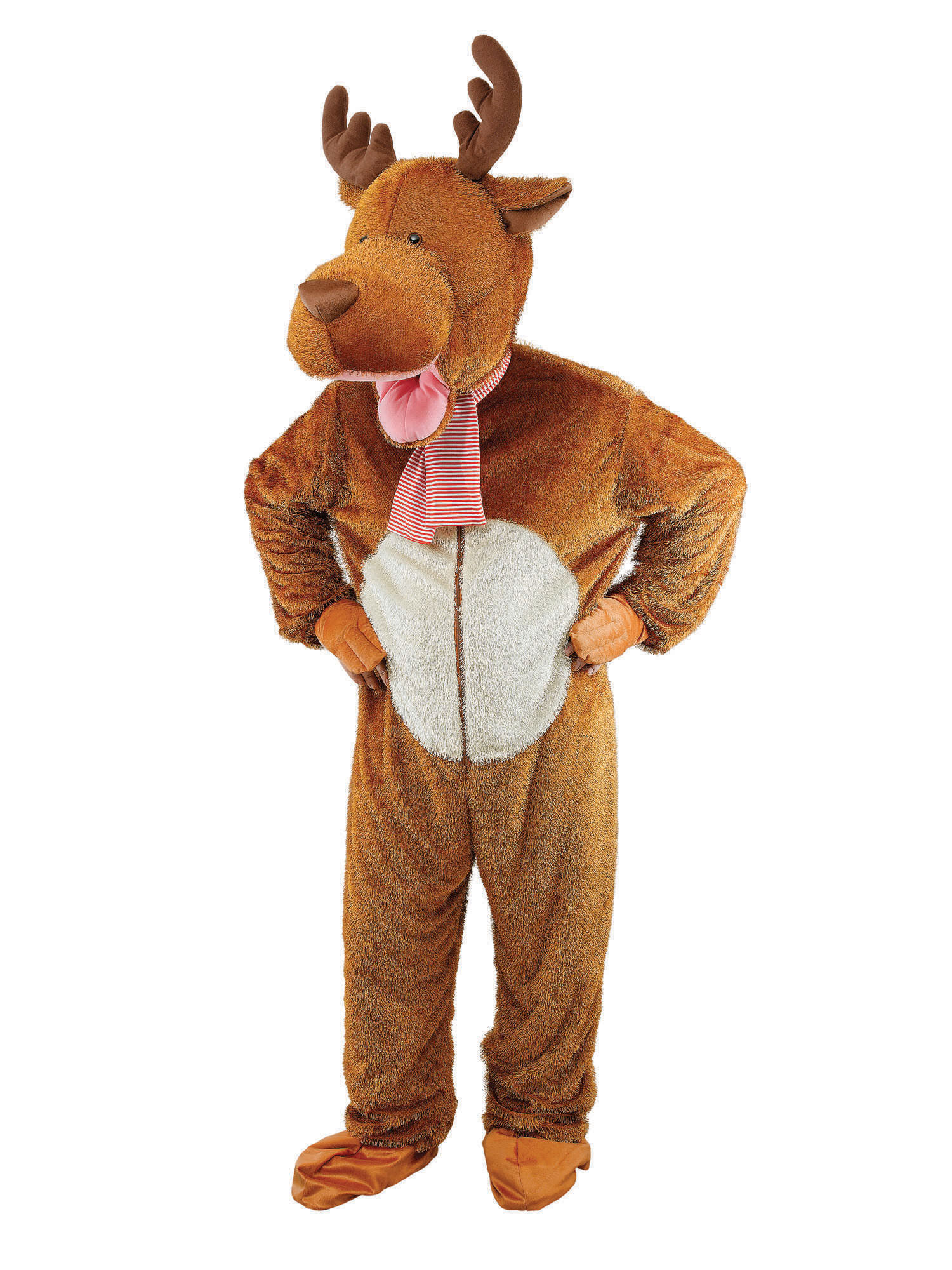 Adult Reindeer Costume with large mascot head