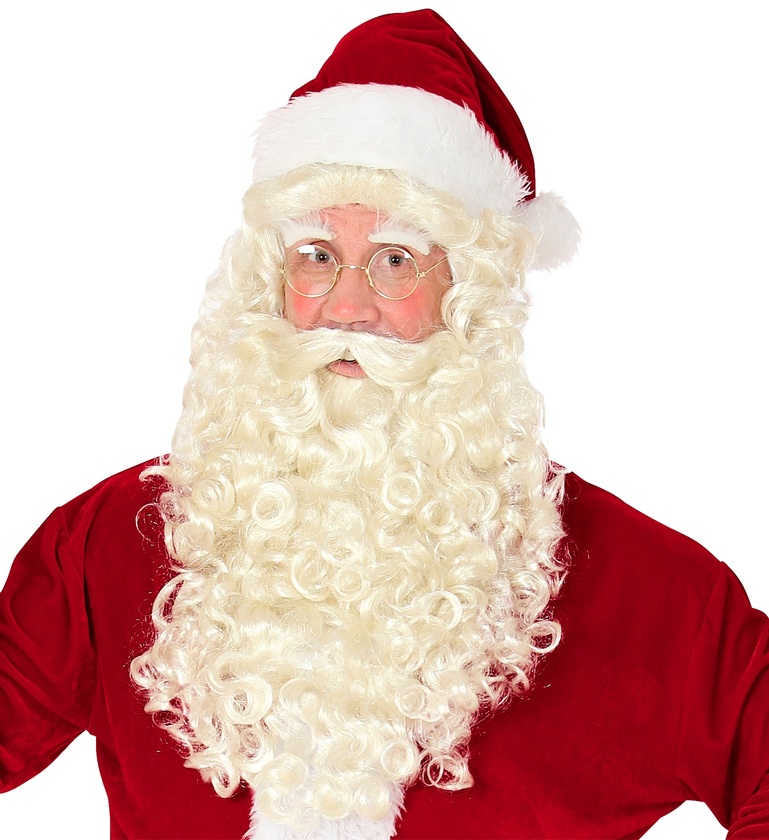 Santa Claus Wig and Beard with Moustache and Eyebrows W51641
