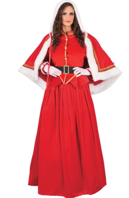 classy elegant silk dress Mrs. Claus Women's Christmas Sweater Dress main image 1